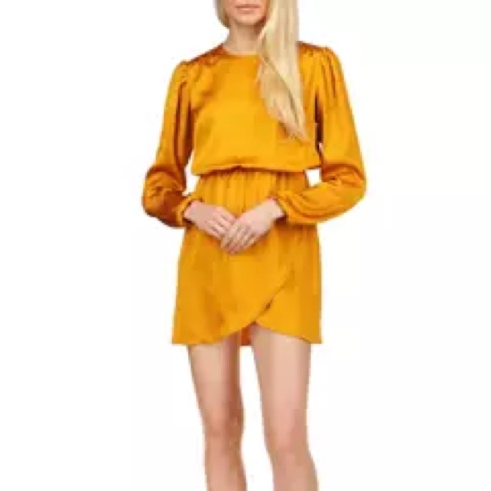 MICHAEL by Michael Kors NWT  LONG-SLEEVE SATIN DRESS